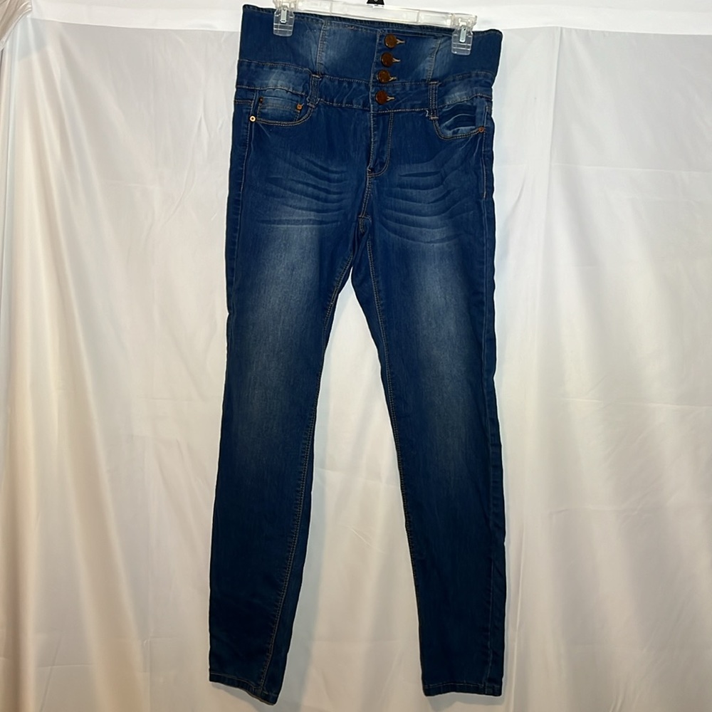 Indigo Rein High wasted skinny jeans juniors blue
